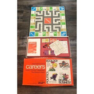 Vintage 1971 Careers Board Game Complete in Box Parker Brothers